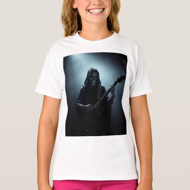 T-shirt Faucheur sur scène avec guitare (Devant)