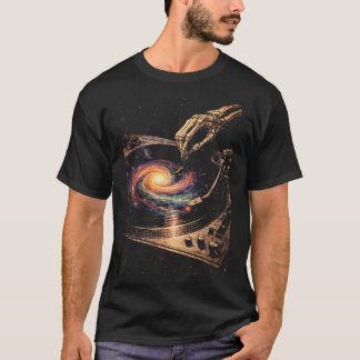 T-shirt Faucheur vinyle, Art musical rétro-grunge, Abstrai