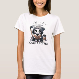 T-shirt Faucheuse aquarelle amoureuse de livres