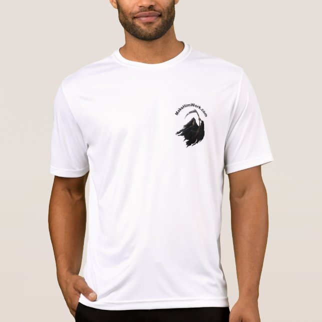 T-shirt Faucheuse chassant le coureur (Devant)