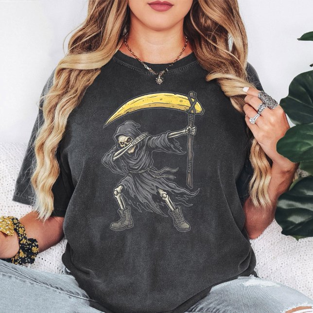 T-shirt Faucheuse Dabbant Banane Faucheuse Squelette (Créateur téléchargé)