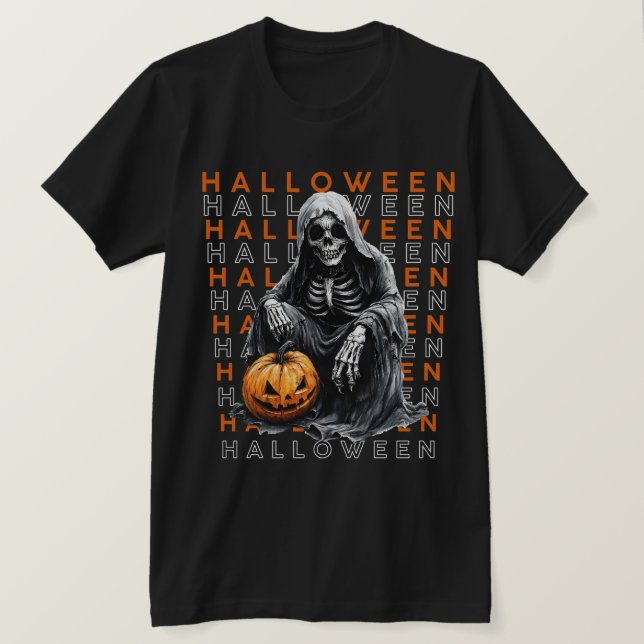 T-shirt Faucheuse d'Halloween (Design devant)