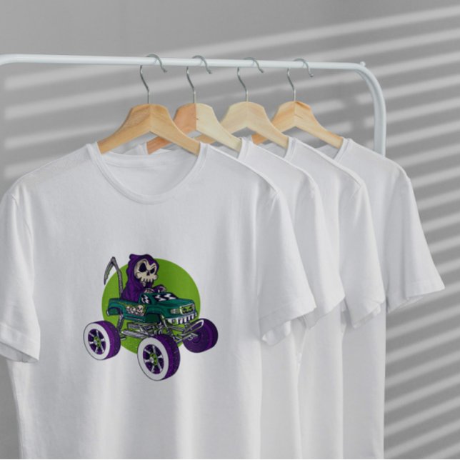 T-shirt Faucheuse Grim Dans Camion Monster (Créateur téléchargé)