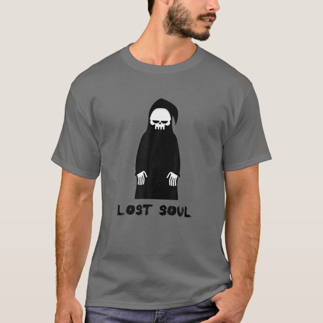 T-shirt Faucheuse noire Soul perdue (Devant)