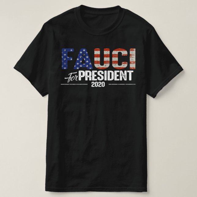 T-shirt Fauci pour le président 2020 (Design devant)