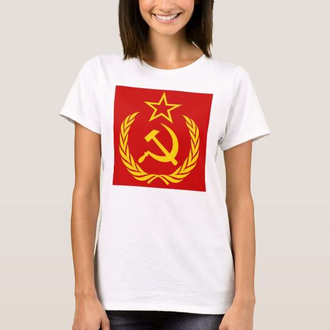 T-shirt Faucille et marteau, URSS, CCCP, communisme (Devant)