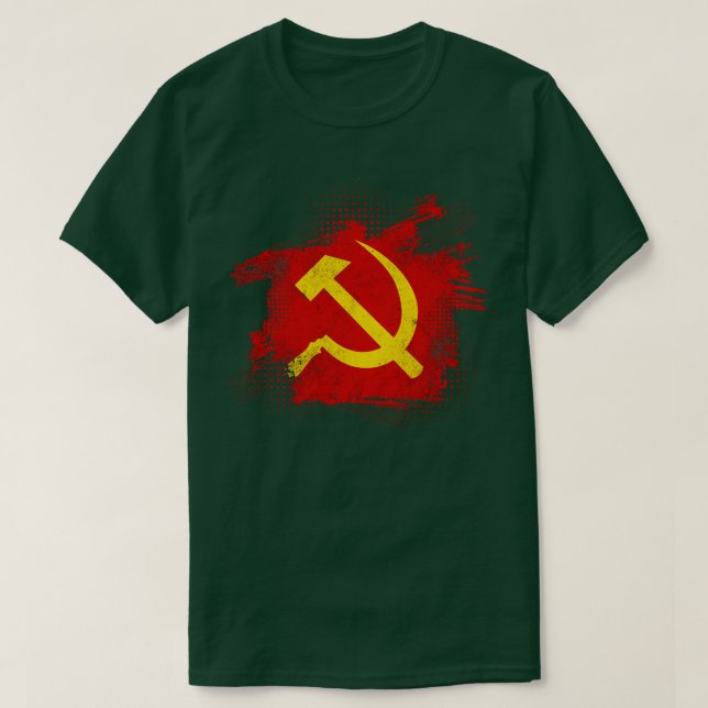 T-shirt Faucille marteau Union soviétique communisme 2 (Design devant)