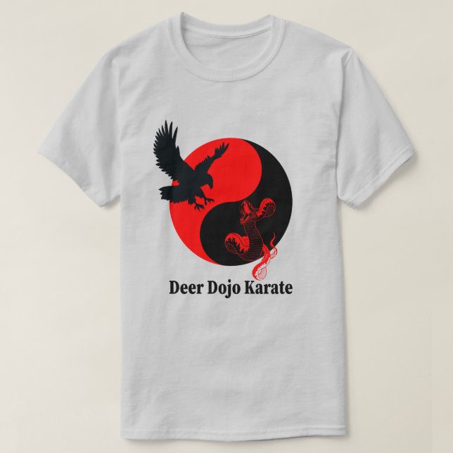 T-shirt Faucon et serpent - Dojo cerf (Design devant)