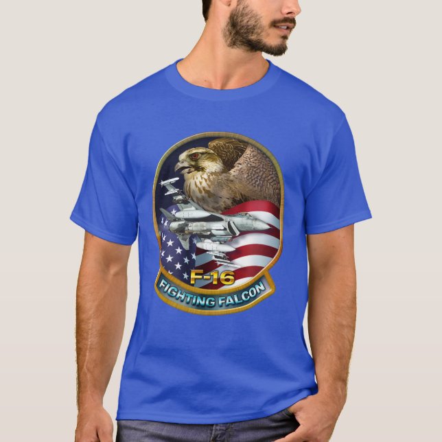 T-shirt Faucon F-16 de combat (Devant)