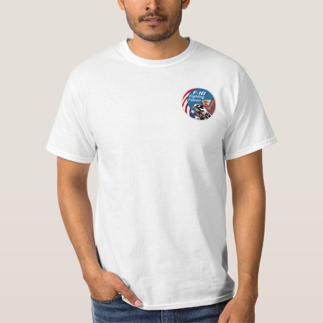 T-shirt Faucon F-16 de combat (Devant)