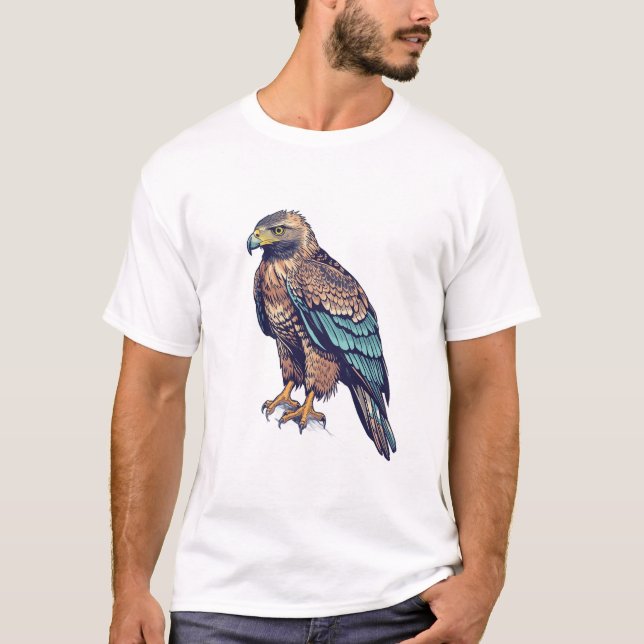 T-Shirt Faucon Majestueux (Devant)