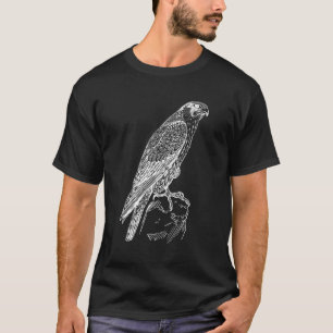 T-shirt Faucon pèlerin Ornithologie Faucon Oiseau