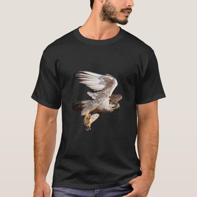 T-shirt Faucon Saker en vol (Devant)