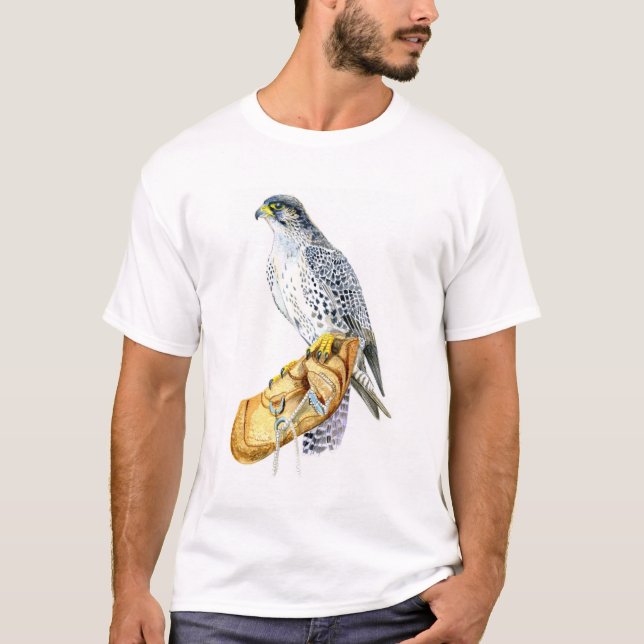 T-shirt faucon saker/gyr (Devant)
