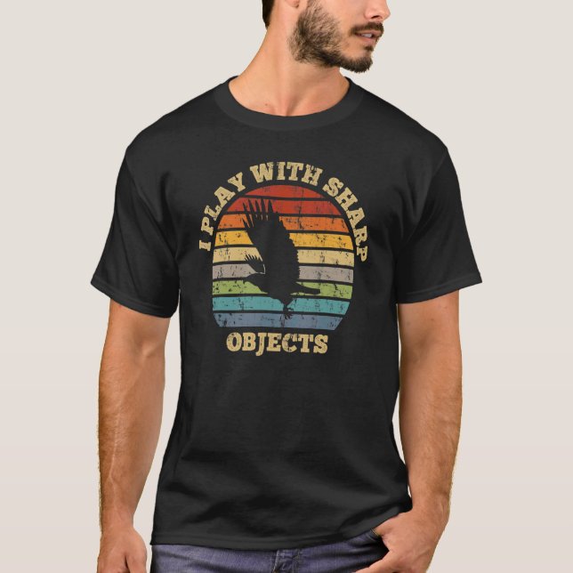 T-shirt Fauconnerie Chasse Je Joue Avec Des Objets Trancha (Devant)
