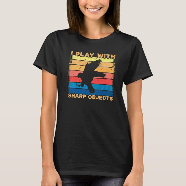 T-shirt Fauconnerie Chasse Je Joue Avec Des Objets Trancha (Devant)