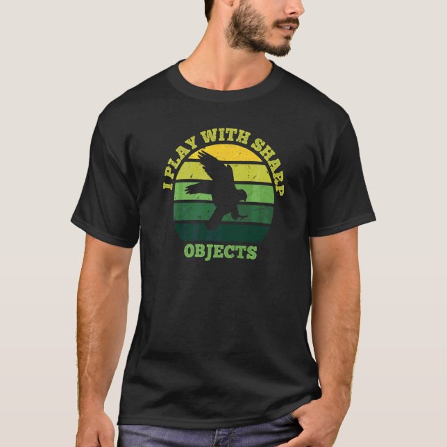T-shirt Fauconnerie Chasse Je Joue Avec Des Objets Trancha (Devant)