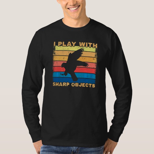 T-shirt Fauconnerie Chasse Je Joue Avec Des Objets Trancha (Devant)
