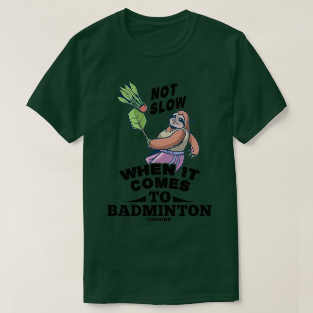 T-shirt Faulti aime le badminton T (Design devant)