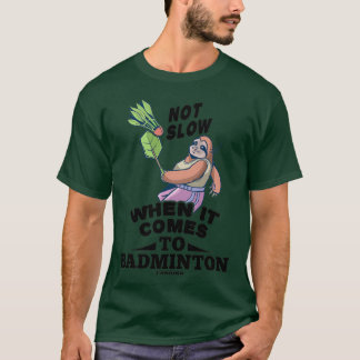 T-shirt Faulti aime le badminton T