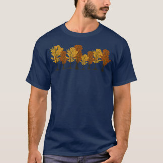 T-shirt Faune à l'extérieur Forêt automnale Arbres à l'aut