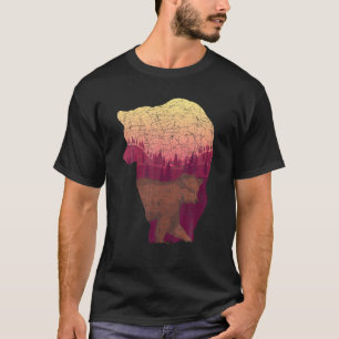 T-shirt Faune animale Brown Ours Lover Nature B