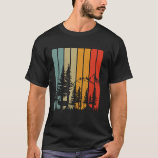 T-shirt Faune Arbres en plein air Nature Rétro Amoureux de