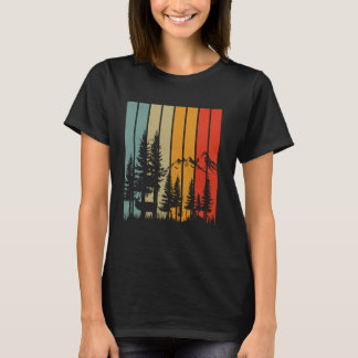 T-shirt Faune Arbres en plein air Nature Rétro Amoureux de