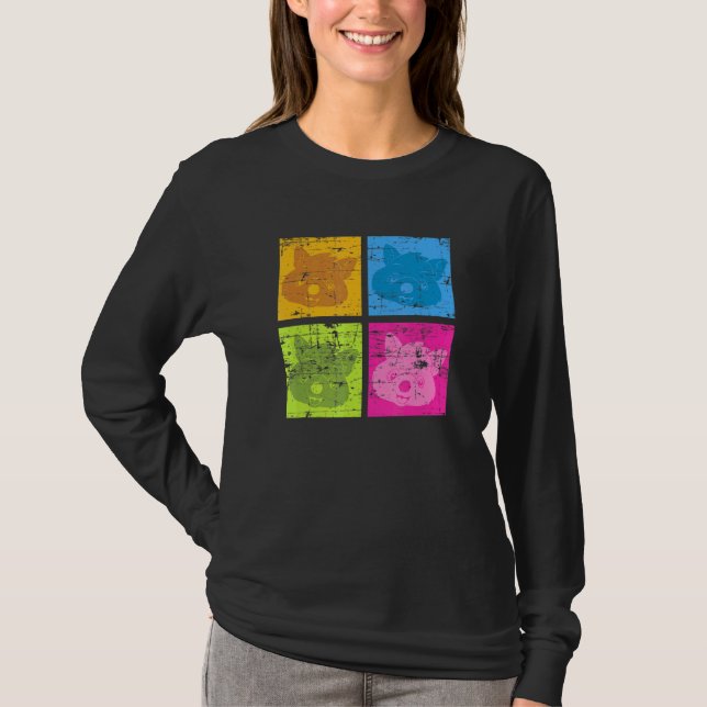 T-shirt Faune Aussie Animal Pop Art Australie Quokka (Devant)