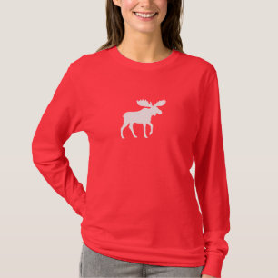 T-shirt Faune blanche d'animal sauvage de la silhouette