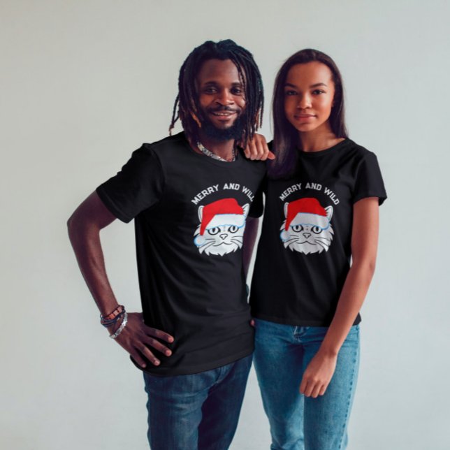 T-shirt Faune Chat Père Noël (Créateur téléchargé)