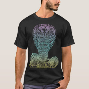 T-shirt Faune Cobra Serpent Géométrique Animal Love e Resc