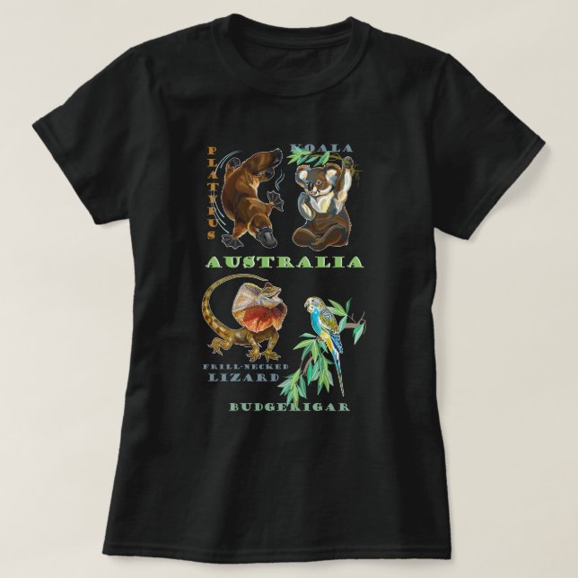 T-shirt Faune en Australie (Design devant)