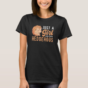 T-shirt Faune Hérisson Femmes Filles Forêt Hécu animal