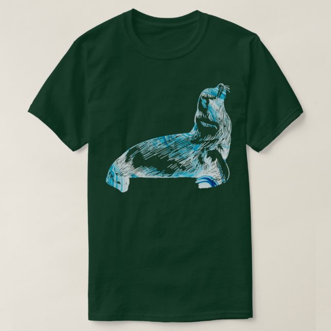 T-shirt Faune Océan Animal Seal Cadeau Mer Lion (Design devant)