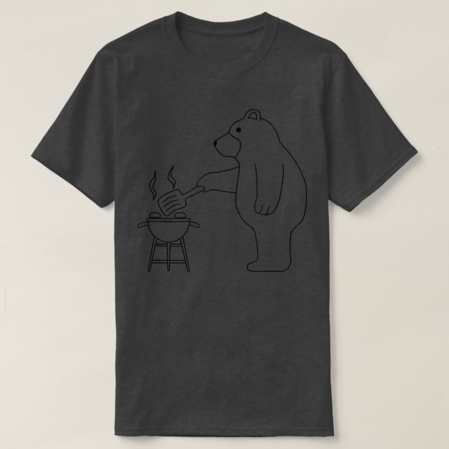 T-shirt Faune Ours Nature Forêt Animaux Camping (Design devant)