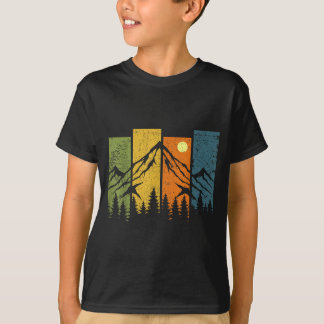 T-shirt Faune rétro forêt nature arbres extérieur
