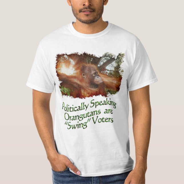 T-shirt faune sauvage de l'Orangutan et de la jung (Devant)