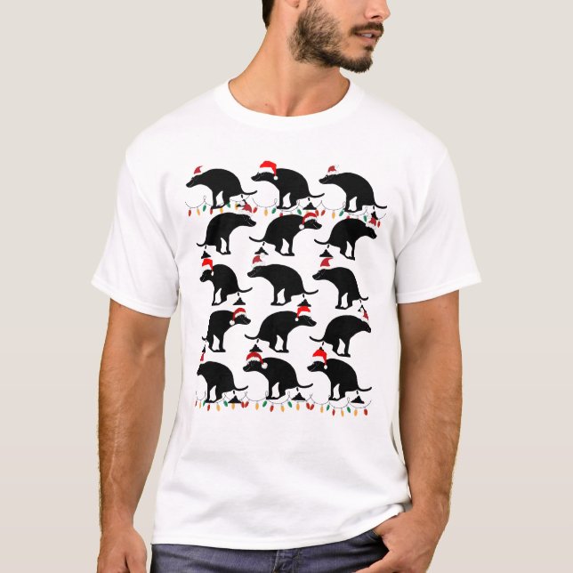 T-shirt Fausse Chemise Pooping Chien (Devant)