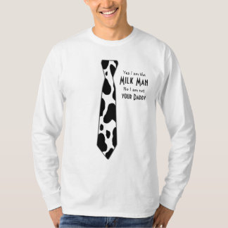 T-shirt Fausse cravate de Cowprint - le laitier n'est pas