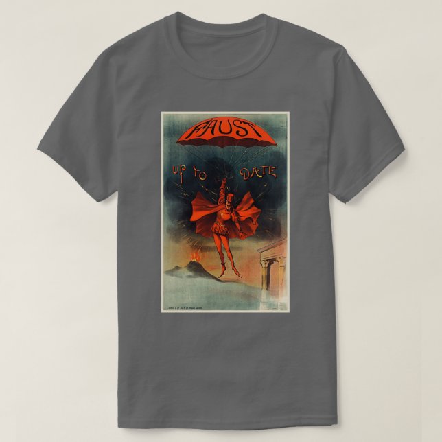 T-shirt FAUST à jour 1890 Johann Wolfgang von Goethe (Design devant)