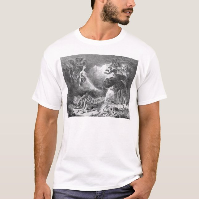 T-shirt Faust et Mephistopheles aux sorcières (Devant)