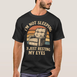 T-shirt Fauteuil inclinable de Papa Drôle de sieste Je me 