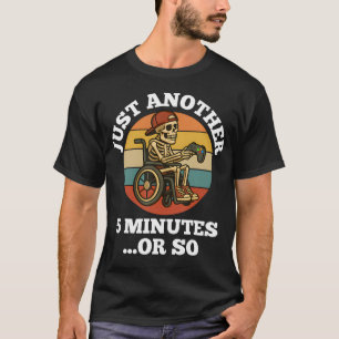 T-shirt Fauteuil roulant drôle squelette de jeu joueur han