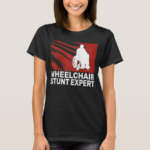 T-shirt Fauteuil roulant Stunt Expert hommes paraplégiques