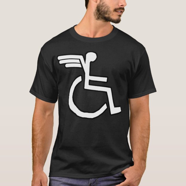 T-SHIRT FAUTEUIL ROULANT VOLANT ! (Devant)