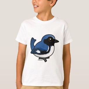 T-shirt fauvette bleue Noir-throated