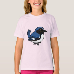 T-shirt fauvette bleue Noir-throated
