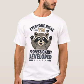 T-shirt Faux Broderie Raton Laveur Professionnellement Dév