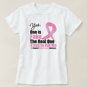T-shirt Faux cancer du sein